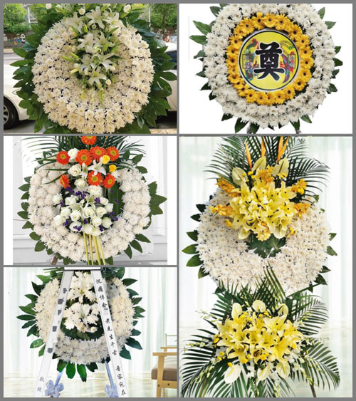 山东潍坊高密市柏城镇花圈速递